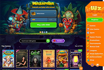 Pregled Wazamba Početne Strane